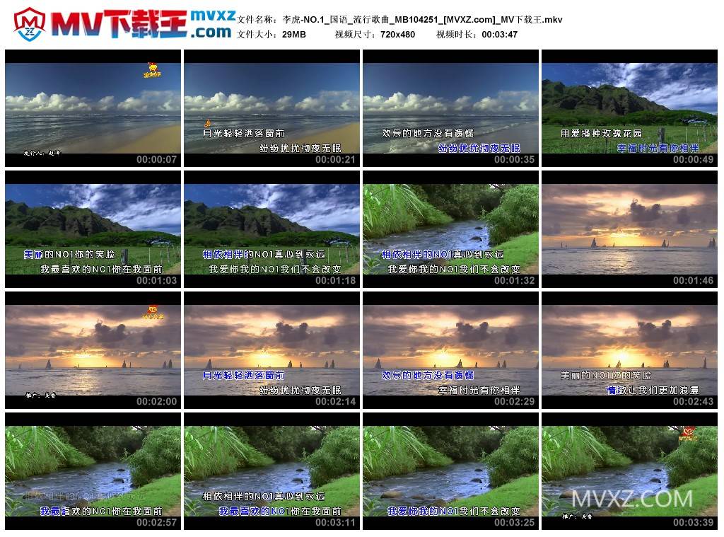 李虎-NO.1_国语_流行歌曲_MB104251